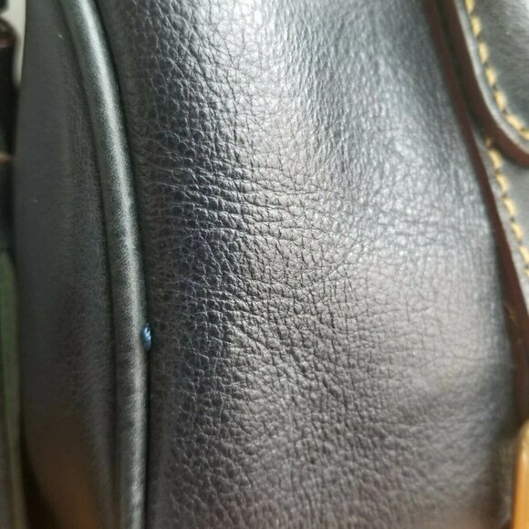 DOONEY & BOURKE FLORENTINE MICRO SATCHEL NAVY BLUE LEATHER - Picture 14 of 14